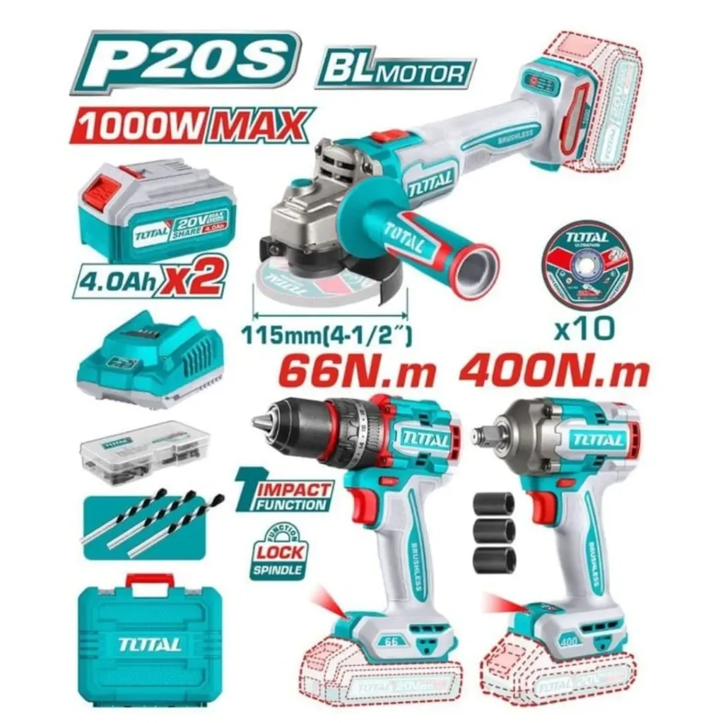 TOTAL - Combo inalambrico P20s