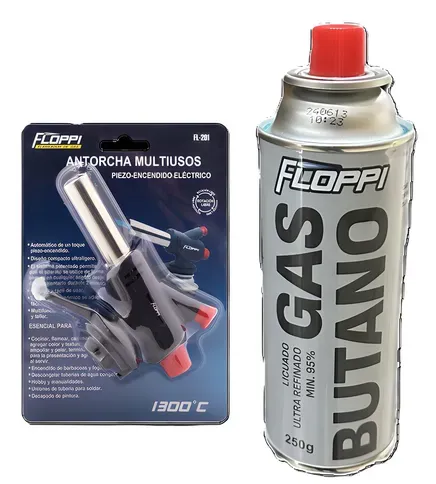 FLOPPI - Gas  butano y antorcha multiusos 